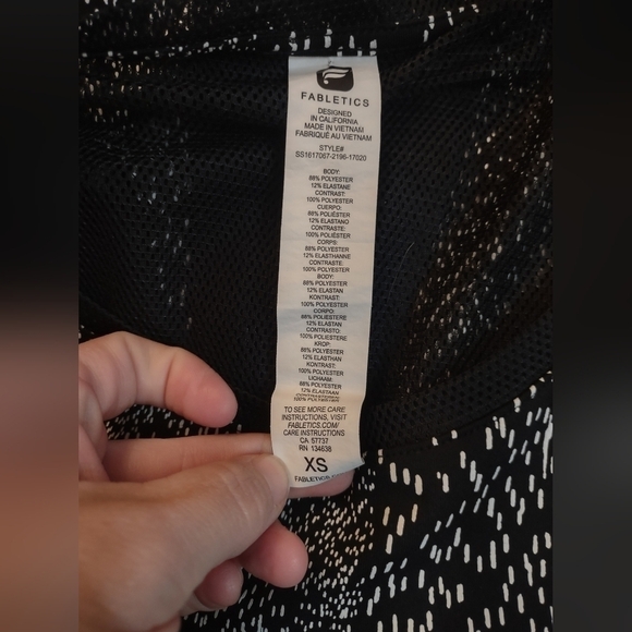 Fabletics women's size XS extra small blouse shirt top - Picture 6 of 6